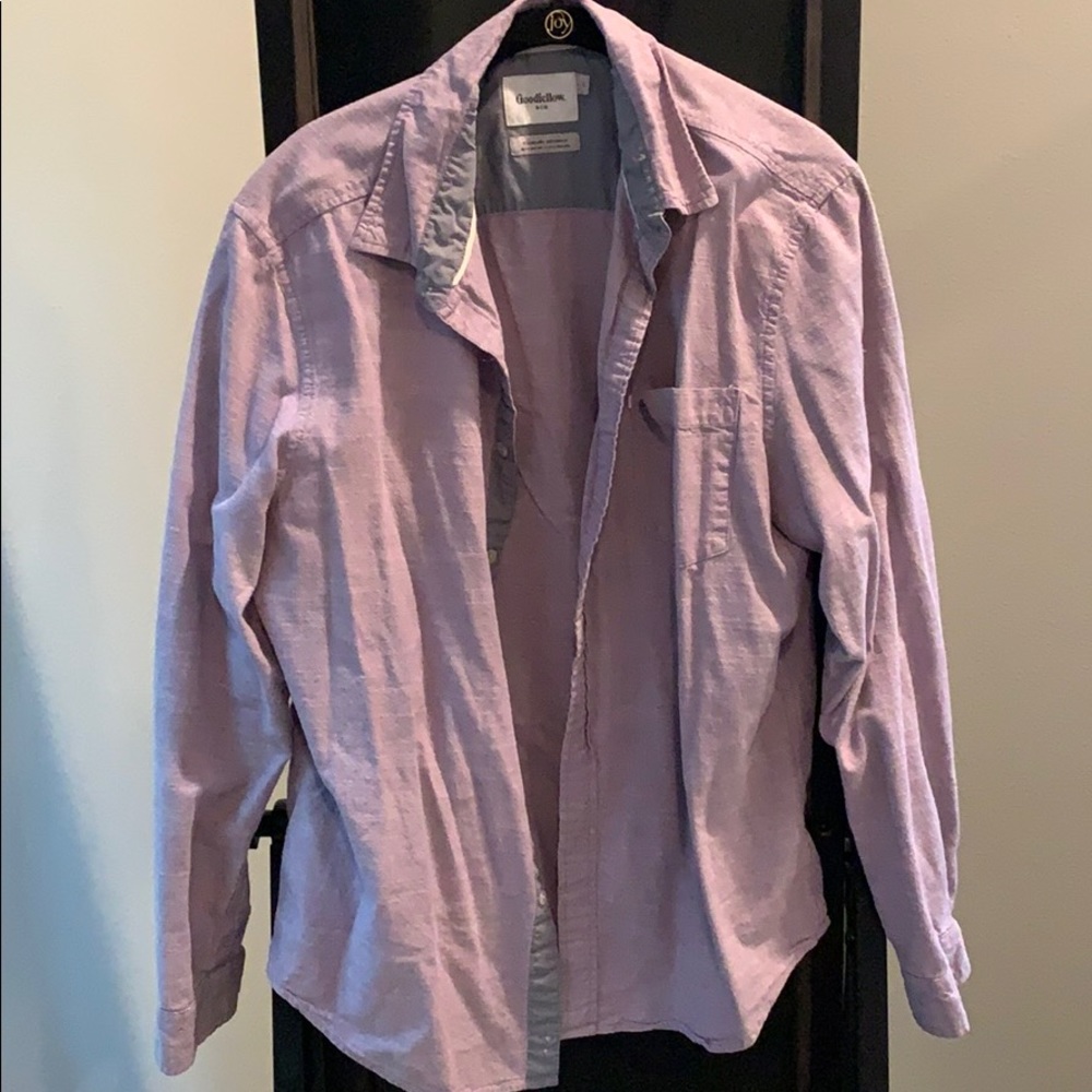 Light purple cotton button down